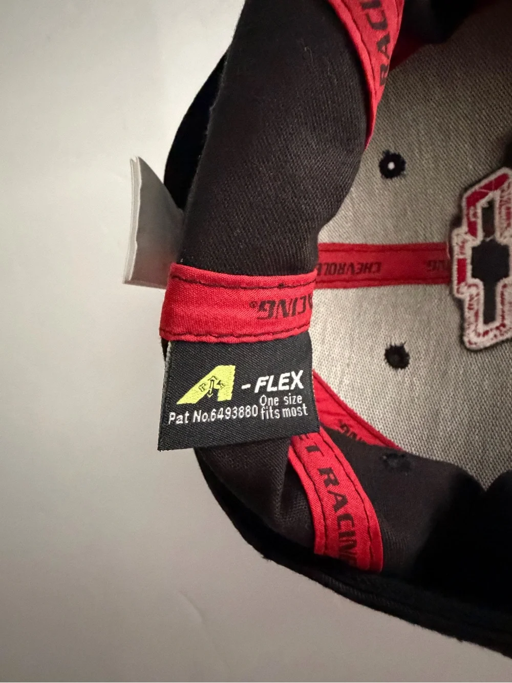Chevrolet Racing Black Baseball‎ Cap with Red & White Logo